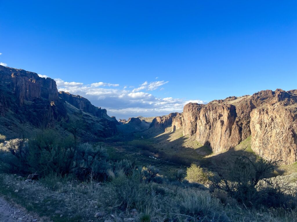 View from above campground
