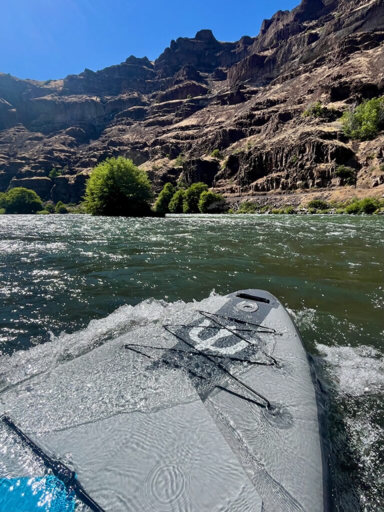 SUP in river